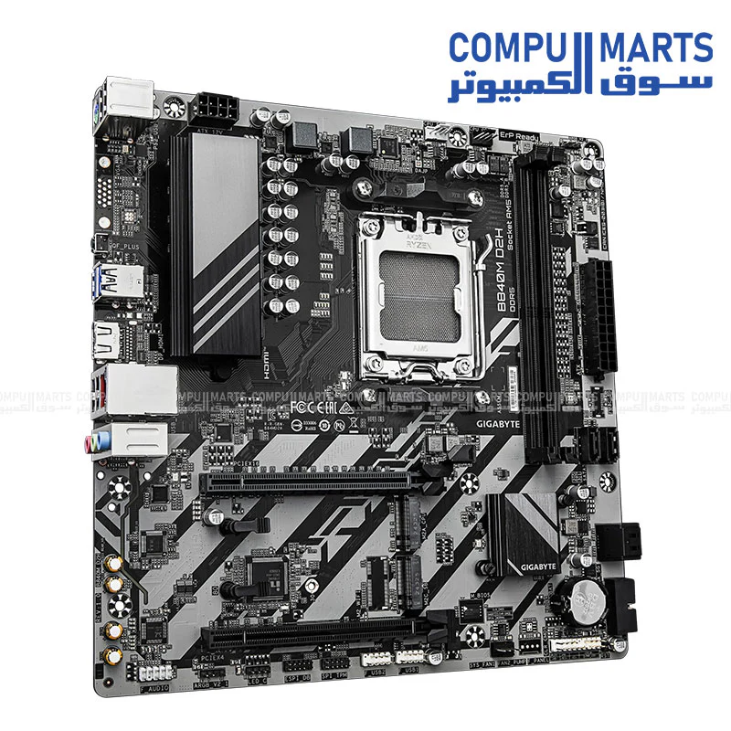 GIGABYTE B840M D2H – AM5 DDR5 Micro‑ATX Motherboard (Ryzen 7000/8000/9000) - Image 3