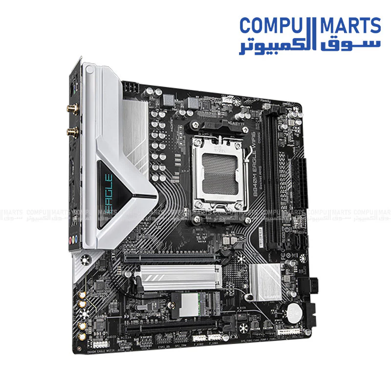 GIGABYTE B840M EAGLE WIFI6 – AM5 Micro-ATX DDR5 Motherboard with PCIe 4.0 & Wi-Fi 6 - Image 2