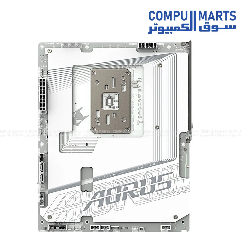 GIGABYTE B850 AORUS STEALTH ICE – AM5 ATX DDR5 up to 8200 MT/s OC, PCIe 5.0, 5 GbE LAN, Wi‑Fi 7, 4× M.2 Slots - Image 3