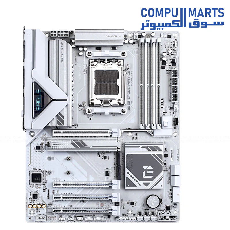 GIGABYTE B850 EAGLE WiFi7 ICE – AM5 DDR5 up to 8200 MT/s OC, PCIe 5.0, 3× M.2, Wi‑Fi 7, 2.5 GbE LAN - Image 2