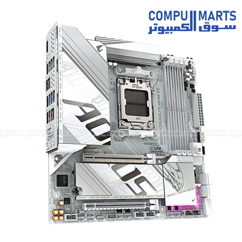 Gigabyte B850M AORUS ELITE WIFI6E ICE AM5 Micro ATX Motherboard - Image 3