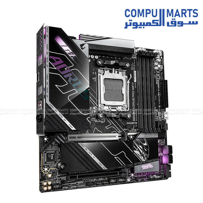 GIGABYTE B850M AORUS PRO WIFI7 – DDR5 – PCIe 5.0 – USB4 – Wi-Fi 7 – AMD AM5 mATX Motherboard - Image 3