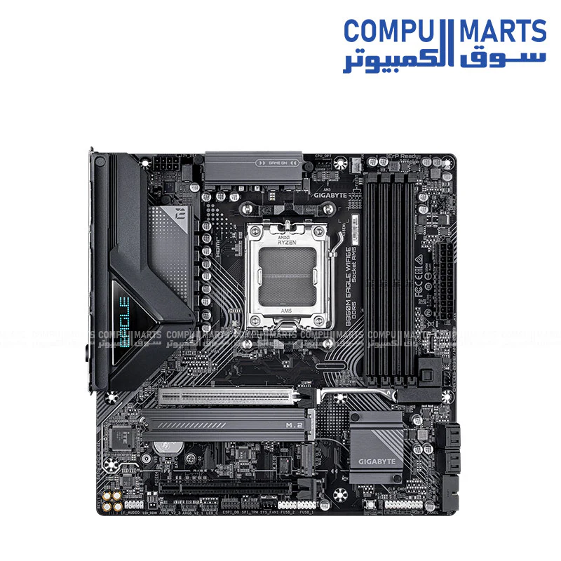 GIGABYTE B850M EAGLE WIFI6E Motherboard – AM5, DDR5, PCIe 5.0, USB-C, Wi-Fi 6E - Image 2