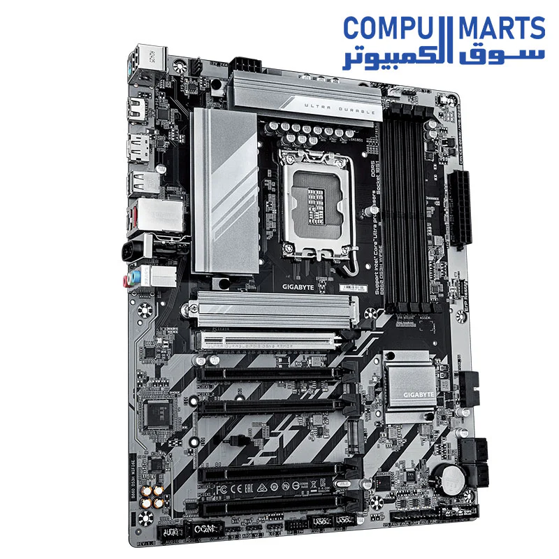 GIGABYTE B860 DS3H WiFi6E Motherboard – Intel LGA1851 – ATX – DDR5 – PCIe 5.0 – M.2 – WiFi 6E – USB 3.2 – For Intel Core Ultra Processors - Image 3