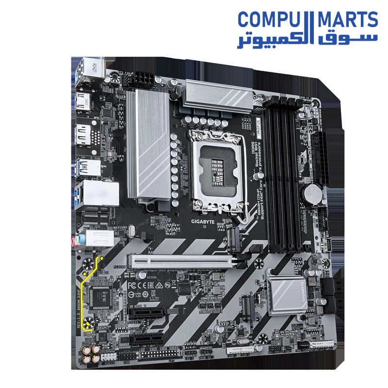 GIGABYTE B860M D3HP Motherboard – Intel LGA1851 – Micro-ATX – DDR5 – PCIe 5.0 – M.2 – HDMI / DisplayPort – USB 3.2 – For Intel Core Ultra Processors - Image 3