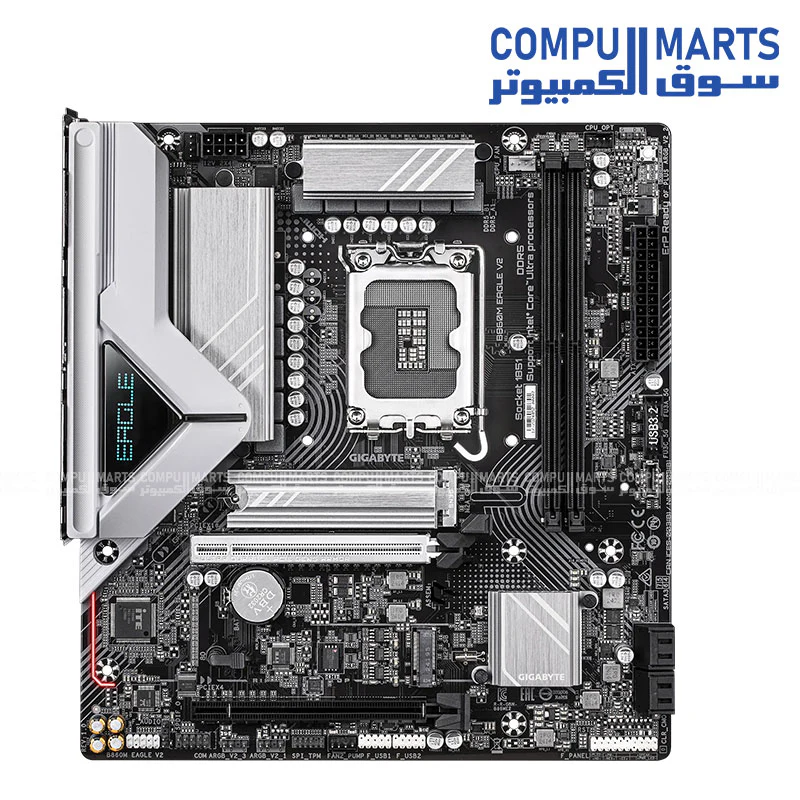 GIGABYTE B860M EAGLE V2 – LGA 1851, DDR5 Up to 9066MT/s, PCIe 5.0, USB4 Type-C, 2.5 GbE LAN - Image 2