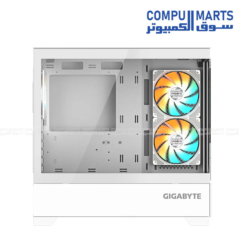 GIGABYTE C201 Panoramic ICE Mid-Tower Case – E-ATX / ATX / Micro-ATX – White - Image 2