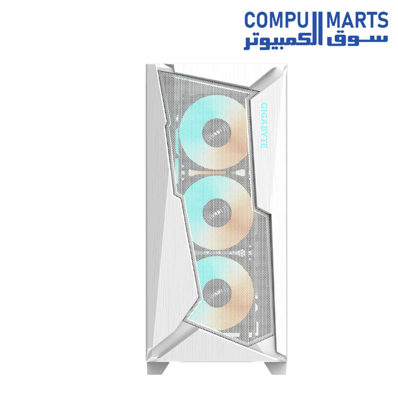 GIGABYTE C301 Glass - Mid Tower PC Gaming Case, Tempered Glass, USB Type-C, 4X ARBG Fans Included (GB-C301GW) - Image 8