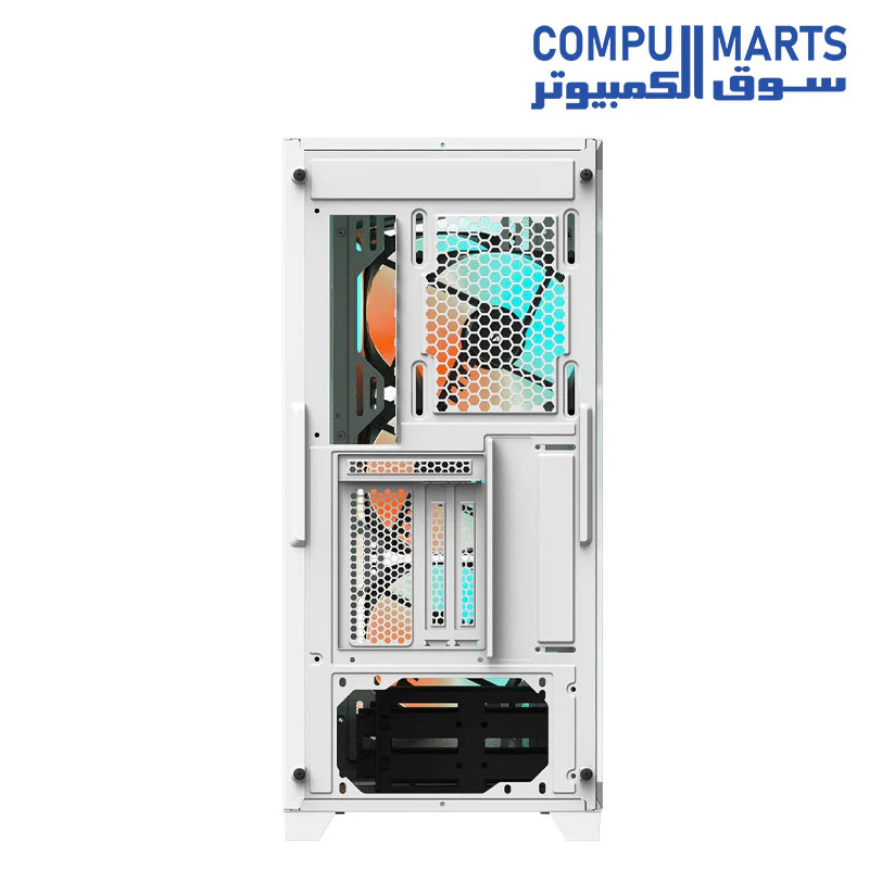 GIGABYTE C301 Glass - Mid Tower PC Gaming Case, Tempered Glass, USB Type-C, 4X ARBG Fans Included (GB-C301GW) - Image 9