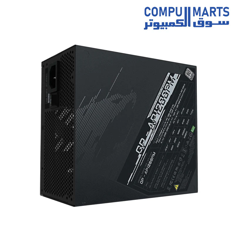 GIGABYTE GP-AP1200PM 1200W 80 Plus Platinum Certified Fully Modular Power Supply - Image 3