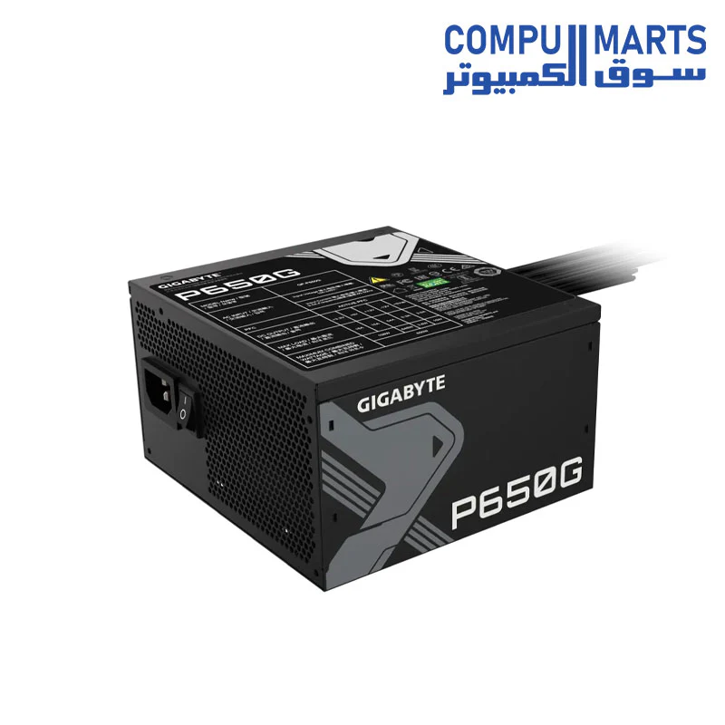 GIGABYTE GP-P650G 650W - ATX 12V v2.31 - 80 PLUS GOLD Certified - Active PFC - Power Supply - Image 2