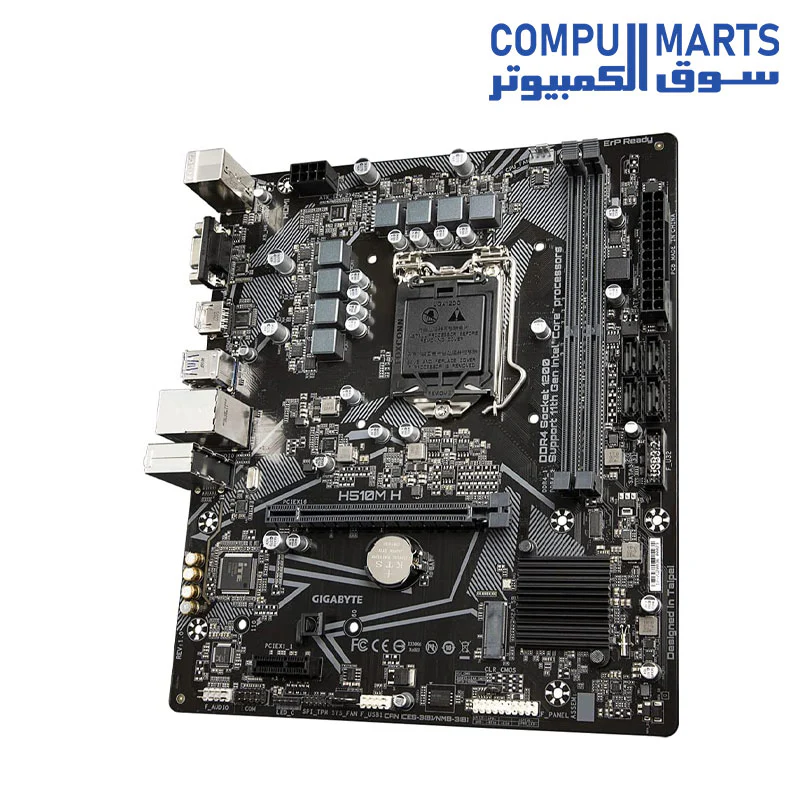 GIGABYTE Intel H510M H Ultra Durable Motherboard with 6+2 Phases Digital VRM, PCIe 4.0 Design, Realtek GbE LAN, Anti-Sulfur Resistor,  Smart Fan 6 - Image 4