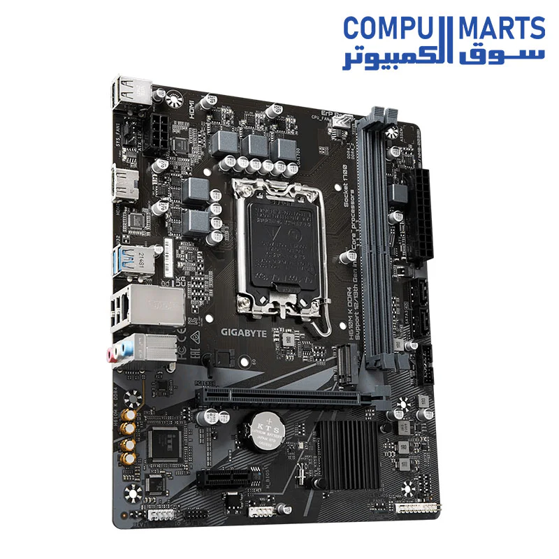 GIGABYTE H610M K DDR4 Motherboard – Intel LGA1700 – Micro-ATX – DDR4 – PCIe 4.0 – M.2 – HDMI / VGA – USB 3.2 – Supports Intel 14th / 13th / 12th Gen - Image 3
