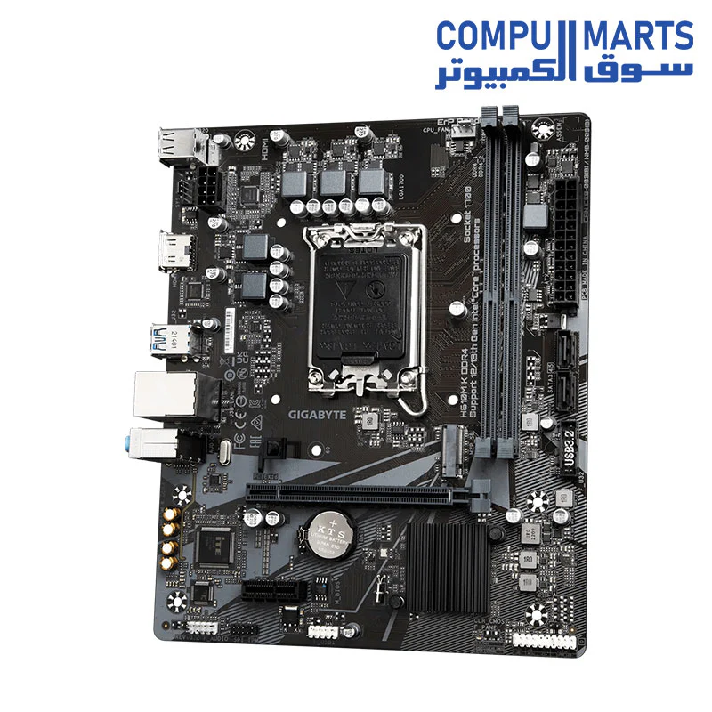 GIGABYTE H610M K DDR4 Motherboard – Intel LGA1700 – Micro-ATX – DDR4 – PCIe 4.0 – M.2 – HDMI / VGA – USB 3.2 – Supports Intel 14th / 13th / 12th Gen - Image 4