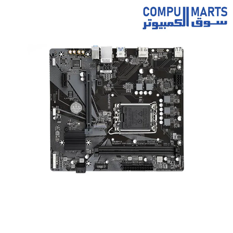 GIGABYTE H610M K DDR5 LGA1700 MOTHERBOARD PCIe 4.0 Design, Gen3 x4 M.2 ,GbE LAN ,Anti-Sulfur Resistor, Smart Fan 6 - Image 3