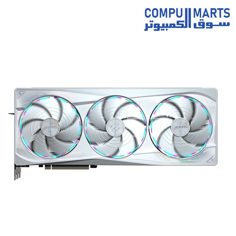Gigabyte NVIDIA GeForce RTX 5090 AORUS MASTER ICE 32G Graphics Card, 32GB GDDR7, 21760 CUDA Cores, 2655 MHz Core Clock, Triple Fan, White - Image 2