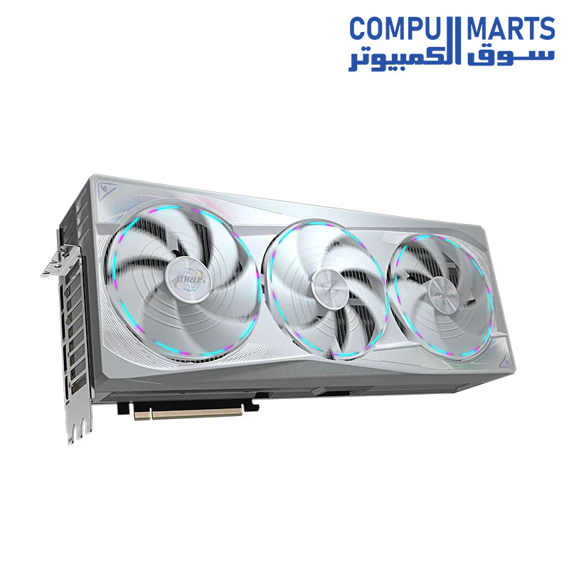 Gigabyte NVIDIA GeForce RTX 5090 AORUS MASTER ICE 32G Graphics Card, 32GB GDDR7, 21760 CUDA Cores, 2655 MHz Core Clock, Triple Fan, White - Image 3