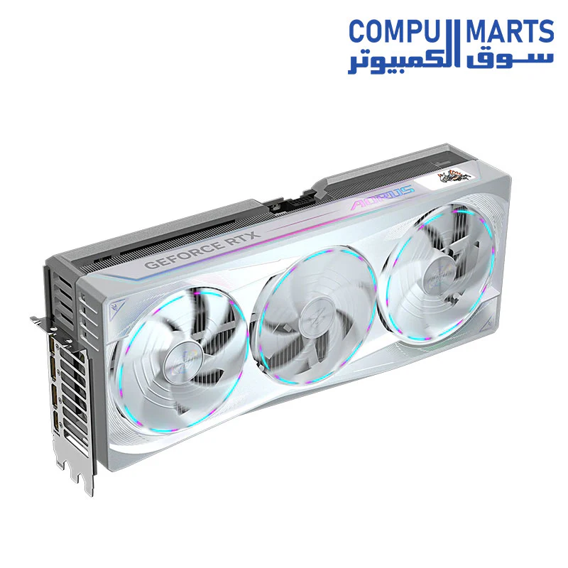 Gigabyte NVIDIA GeForce RTX 5090 AORUS MASTER ICE 32G Graphics Card, 32GB GDDR7, 21760 CUDA Cores, 2655 MHz Core Clock, Triple Fan, White - Image 5