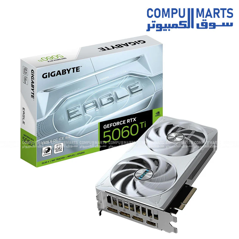 GIGABYTE GeForce RTX 5060 Ti Eagle OC ICE 16G Graphics Card, 16GB 128-bit GDDR7, PCIe 5.0, WINDFORCE Cooling System, Video Card - Image 2