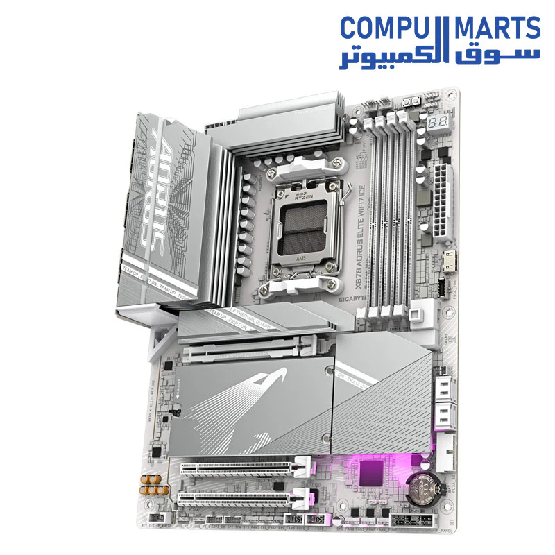 GIGABYTE X870 AORUS Elite WIFI7 ICE Motherboard - Image 4