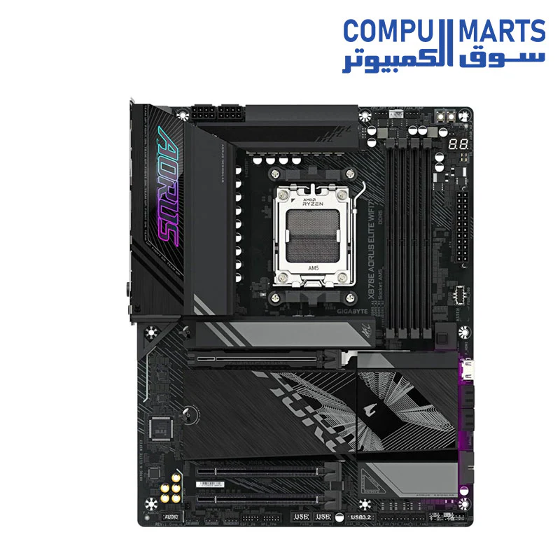 GIGABYTE X870E AORUS Elite WIFI7 AMD AM5 LGA 1718 Motherboard - Image 2