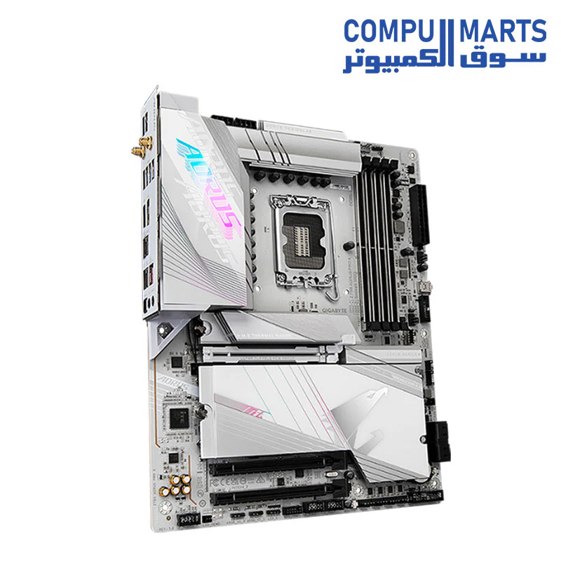 GIGABYTE Z790 AORUS PRO X LGA 1700 ATX DDR5 Motherboard — 5 M.2, PCIe 5.0, USB 3.2 Type-C, Wi-Fi 7, 5GbE LAN, Q-Flash Plus, EZ-Latch Plus - Image 2
