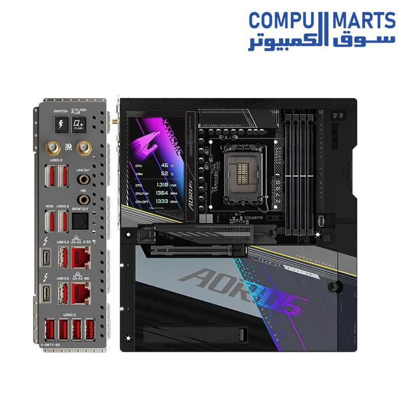 GIGABYTE Z790 AORUS XTREME X LGA 1700 DDR5 Motherboard —5*M.2, PCIe 5.0, USB 3.2 Type-C, Wi-Fi 7, 10GbE LAN, Q-Flash Plus, EZ-Latch Plus - Image 3