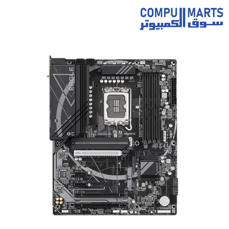 GIGABYTE Z790 EAGLE AX Motherboard – Intel LGA1700 – ATX – DDR5 – PCIe 5.0 – M.2 – WiFi – USB 3.2 – Supports Intel 14th / 13th / 12th Gen - Image 2