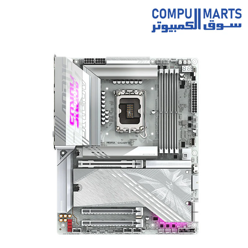 GIGABYTE Z890 AORUS ELITE X WIFI7 ICE 4 x DDR5 LGA1851 ATX Motherboard - Image 2