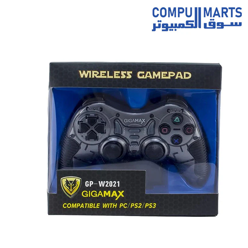 GIGAMAX GP-W2021 WIRELESS GAME PAD COMPATIBLE WITH PC / PS2 / PS3 - Image 3