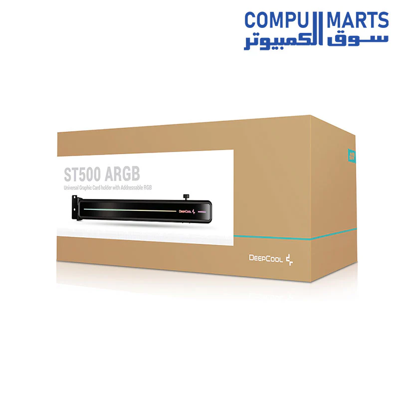 Deepcool ST500 ARGB VGA Card Holder Support Bracket with an Adjustable 3-axis Design and Support Pillar for Universal Compatibility in Any System Build. - Image 4