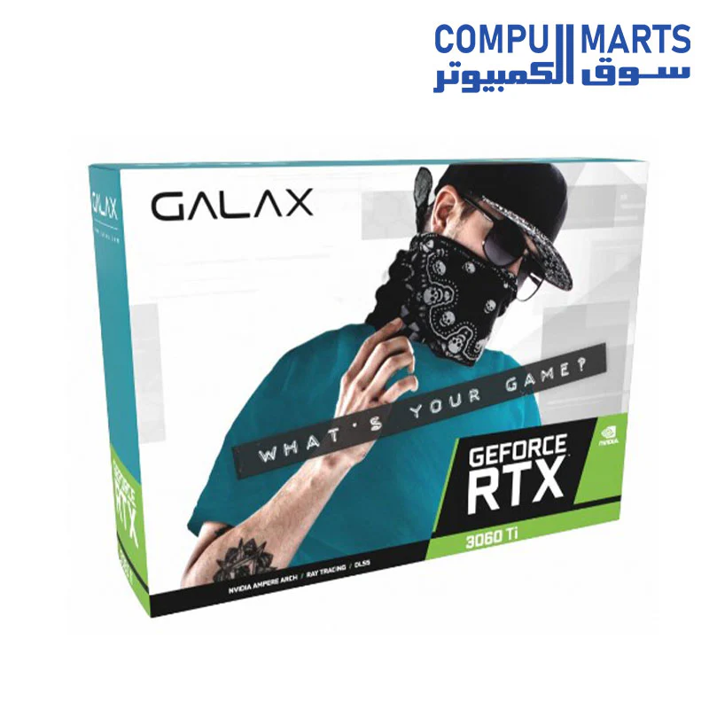 Graphic Card GALAX GeForce RTX 3060 Ti (1-Click OC) LHR - Image 3