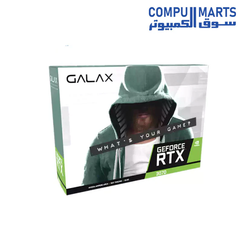 GALAX GeForce RTX 3070 LHR (1-Click OC Feature) 8GB GDDR6 256-bit DP*3/HDMI GRAPHICS CARD - Image 3