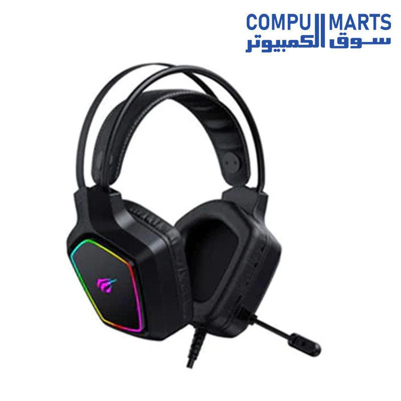 Havit gamenote h656d e-sports chroma rgb gaming headphone 50mm driver for pc ps4 ps5 / mobile, Wired - Image 2