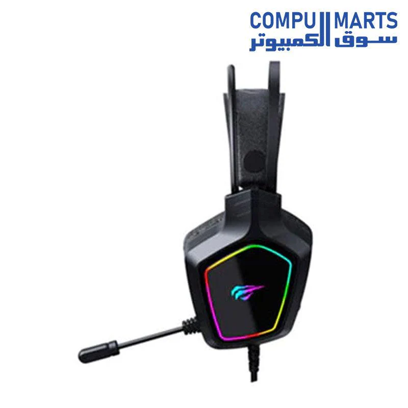 Havit gamenote h656d e-sports chroma rgb gaming headphone 50mm driver for pc ps4 ps5 / mobile, Wired - Image 3