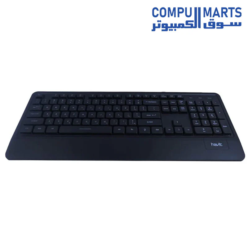 HAVIT KEYBOARD 488L MULTI FUNCTION SILENT Keyboard 104 Keys with Rainbow Backlit & WRIST REST / 5 MILLION KEY LIFETIME - Image 4