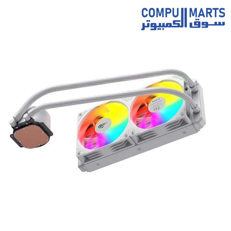 Havit Gamenote F2001 240mm White CPU Liquid Cooler - AM5 And Intel LGA1700 Compatible - Image 2