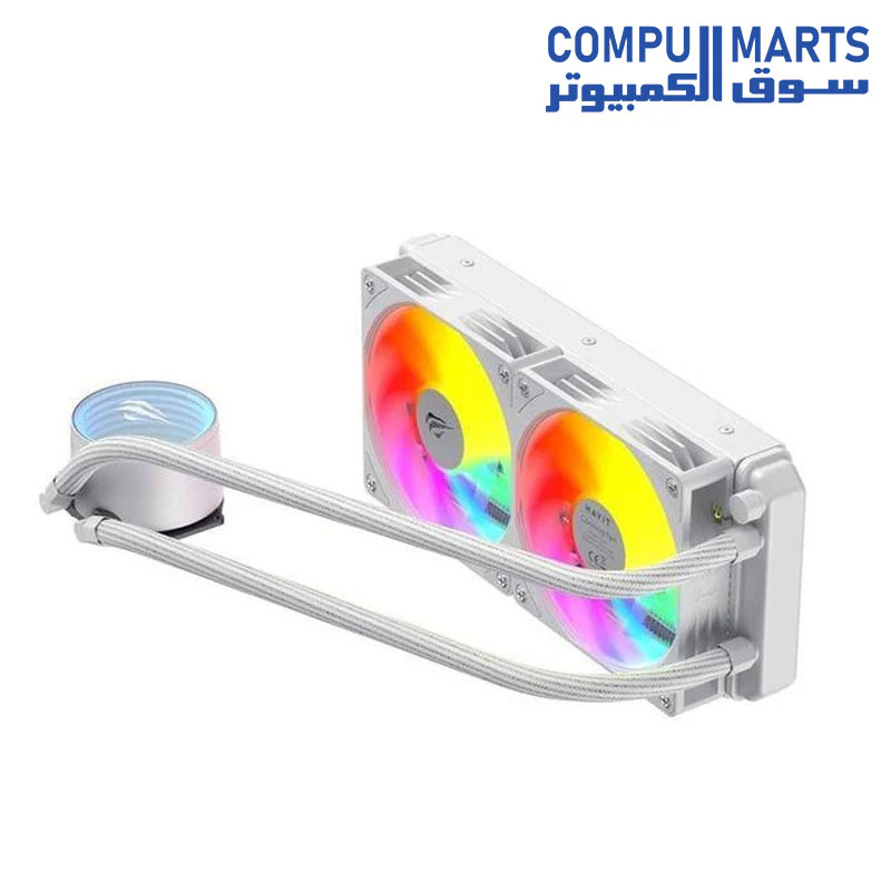Havit Gamenote F2001 240mm White CPU Liquid Cooler - AM5 And Intel LGA1700 Compatible - Image 3