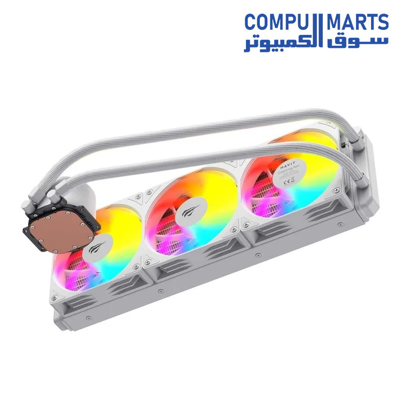 Havit Gamenote F2002 360mm White Processor Liquid Cooler - AM5 and Intel LGA1700 Compliant - Image 2