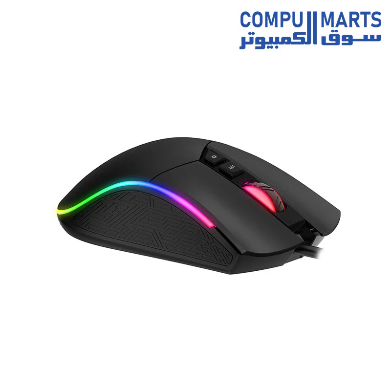 HAVIT GAMENOTE MS1001 7 Buttons Programmable RGB BACKLIT Gaming Mouse – 4800Dpi - Image 3