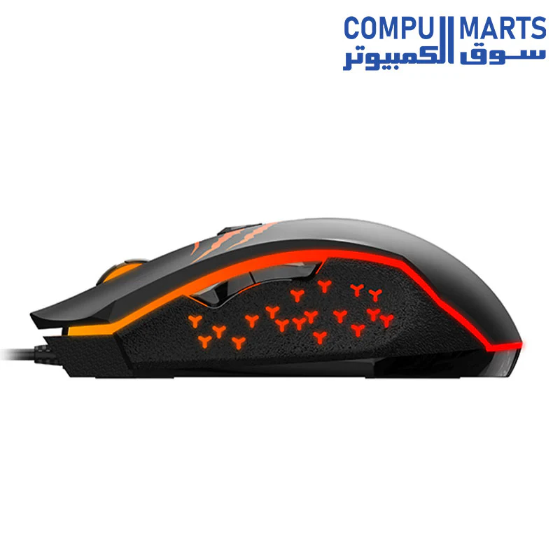 HAVIT GAMENOTE MS1027 Rainbow LED Gaming Mouse – 6 Buttons, 2400 dpi - Image 3