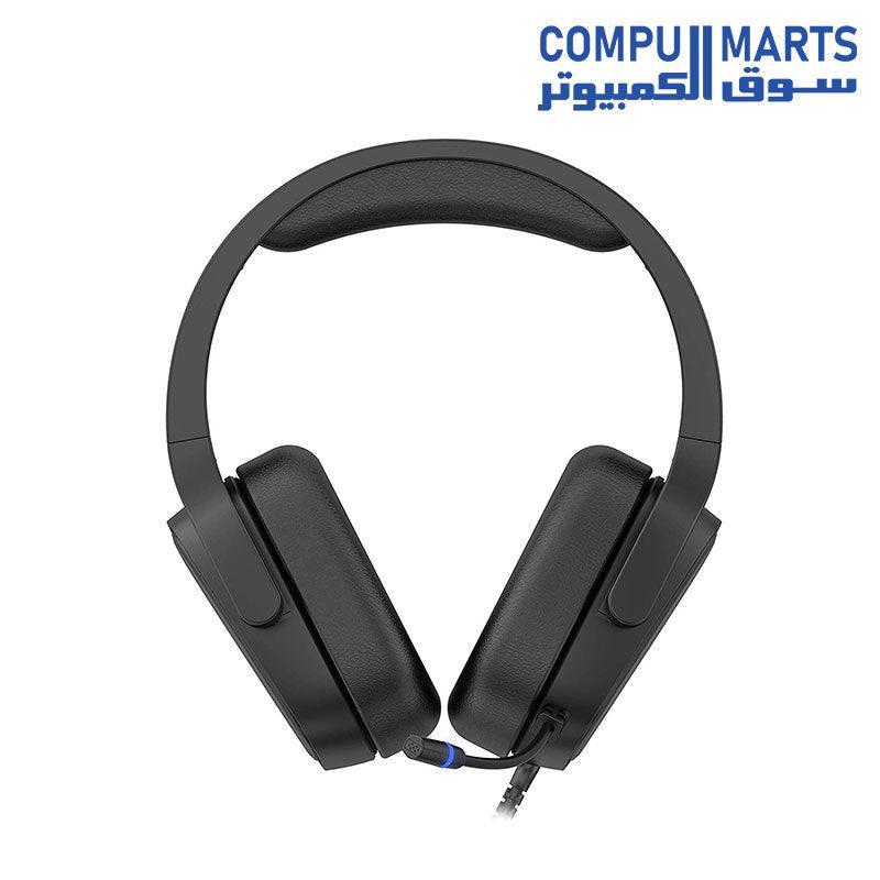 Havit h2029u gaming headphone,50mm 3d surround stereo sound,rgb streamer effect with omnidirectional mic, black, Wired - Image 4
