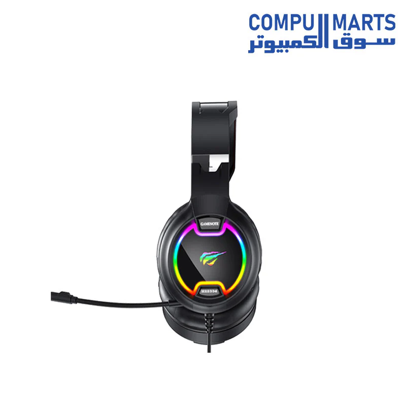 Havit H2233D RGB 3.5mm Stereo Gaming Headset With Mic For Mobile / PC / PS4/ PS5 / Xbox - Image 2