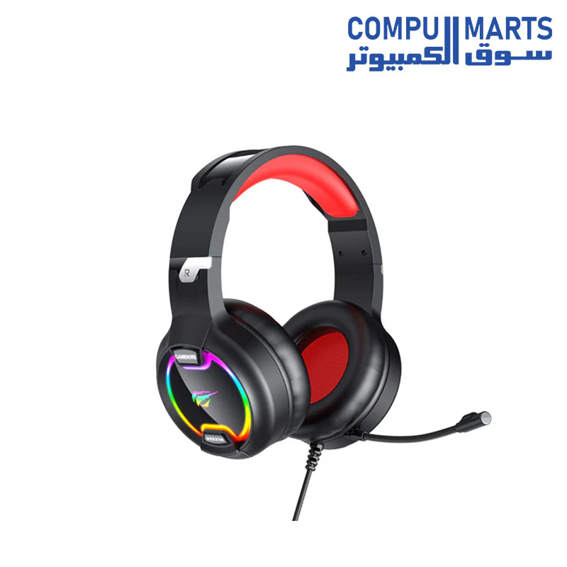 Havit H2233D RGB 3.5mm Stereo Gaming Headset With Mic For Mobile / PC / PS4/ PS5 / Xbox - Image 4