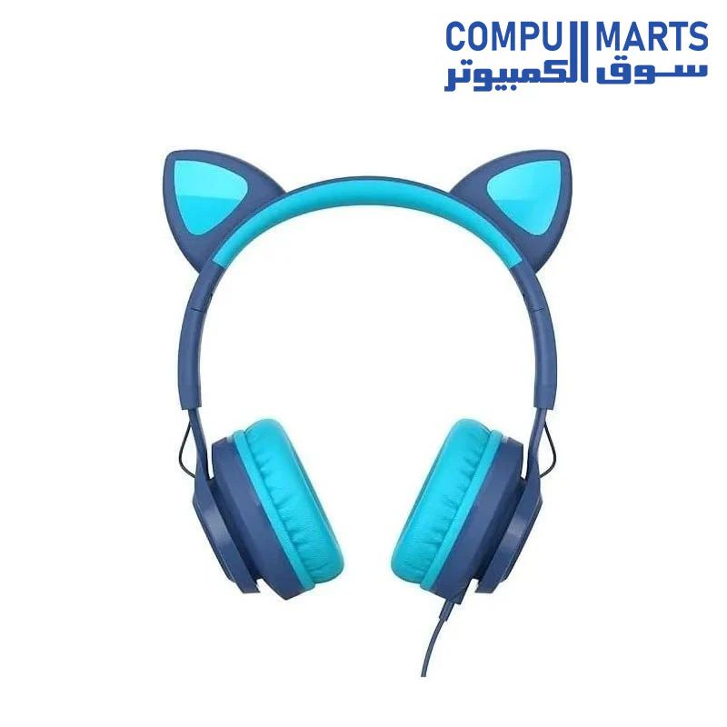 HAVIT H225D WIRED HEADPHONE - BLUE - Image 4