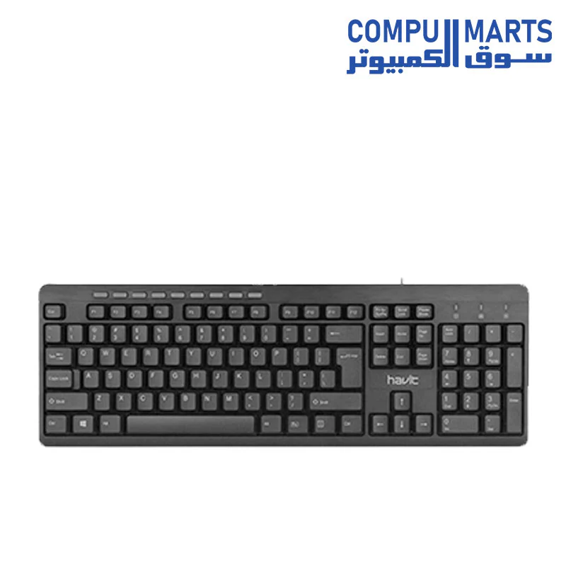 HAVIT HV-KB256 Multimedia Keyboard-Black - Image 2