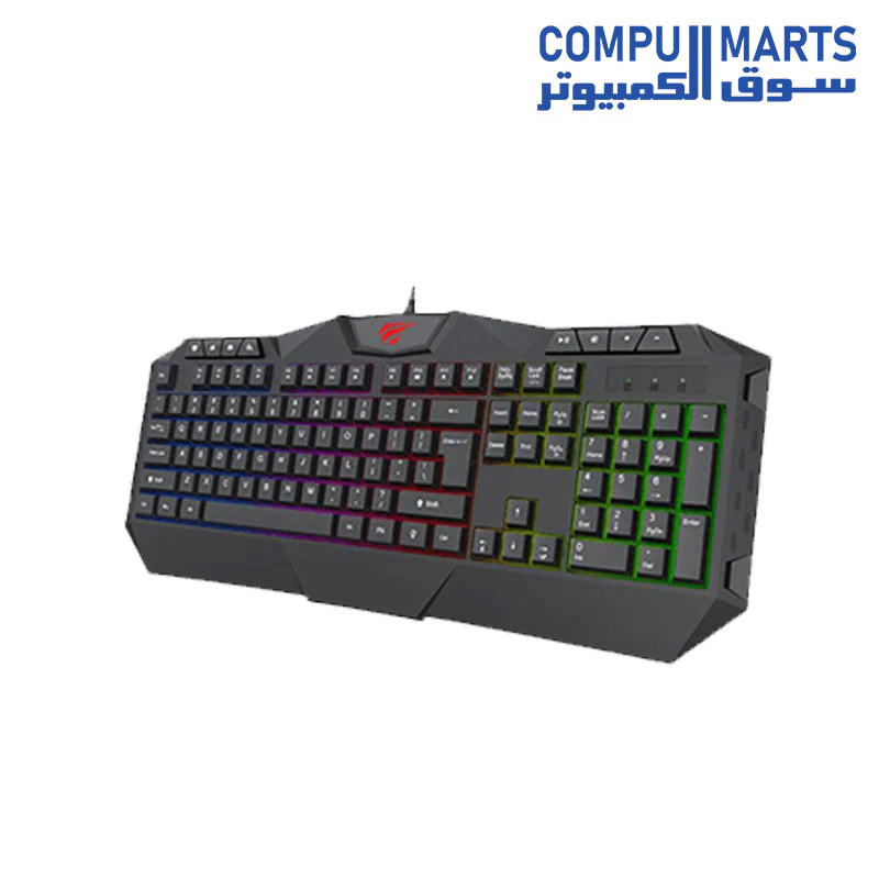 Havit KB510L Multi-Function Backlit Gaming Keyboard,Black - Image 4