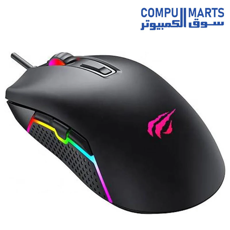 Havit MS1010 Ergonomico Gamer Raton De Juego Backlit Wired Rgb Gaming, DPI Switching Function: Adjust cursor resolution on the-fly with the DPI toggle button,1200-1800-2400-3600 DPI. - Image 2