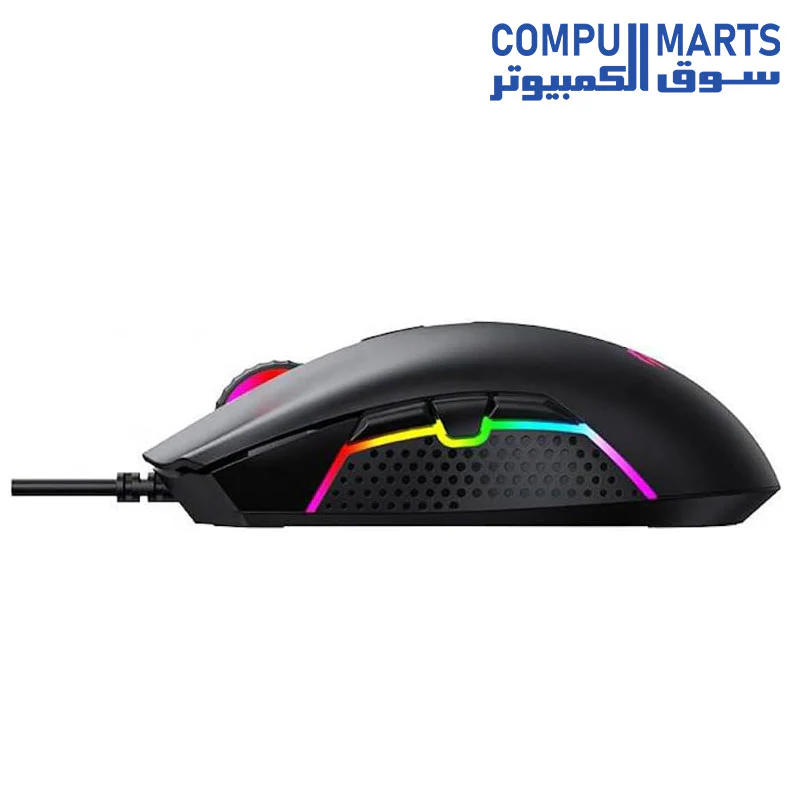 Havit MS1010 Ergonomico Gamer Raton De Juego Backlit Wired Rgb Gaming, DPI Switching Function: Adjust cursor resolution on the-fly with the DPI toggle button,1200-1800-2400-3600 DPI. - Image 3