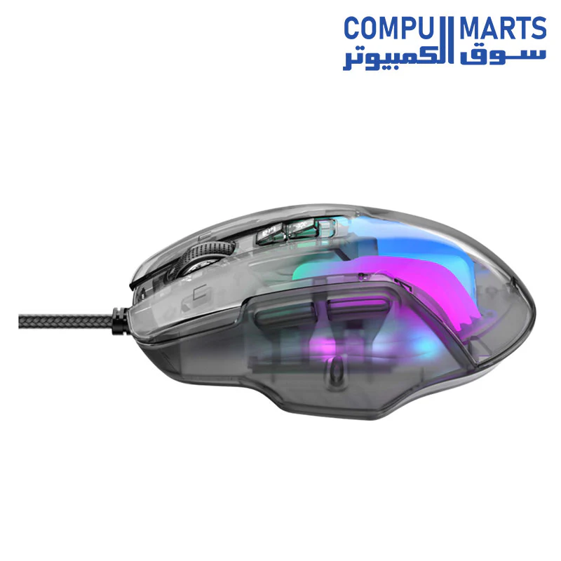 Havit MS1011SE Gaming Mouse, 1200-7200dpi, 6 Buttons, Programmable, RGB, 113g, 1.5m, USB - Image 4